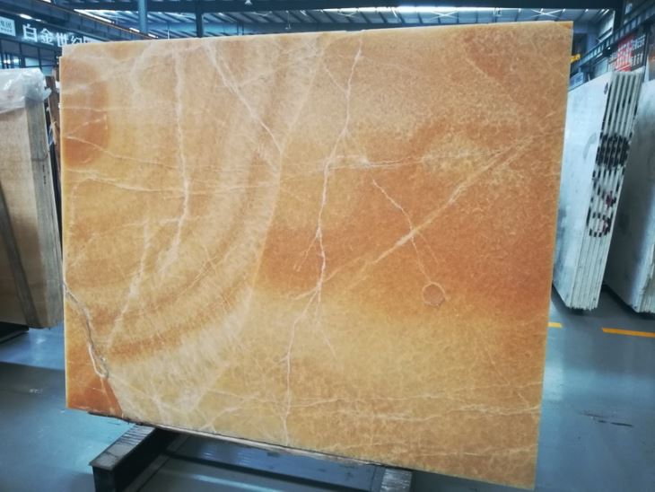 Hony Onyx-Yellow Onyx-Cross cut