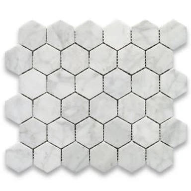 Mosaico Marmo Bianco Carrara
