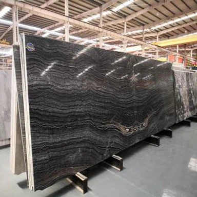 Lastra di marmo in legno nero