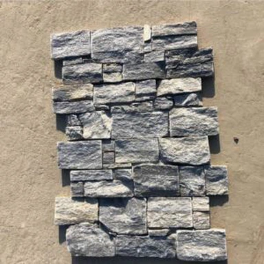 Pannello in pietra coltivata in quarzite blu-grigio