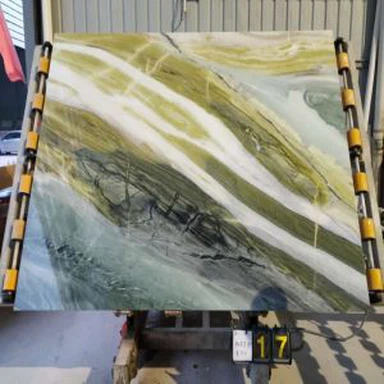 Lastra di marmo verde di bellezza