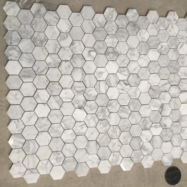 Motivo a mosaico bianco
