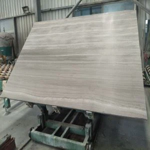 Wooden White Marble Slab