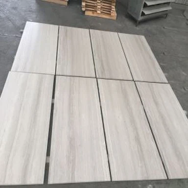 Piastrella in marmo bianco in legno