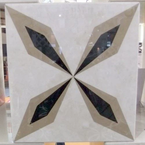 Waterjet Medallion Marble Tiles For Flooring
