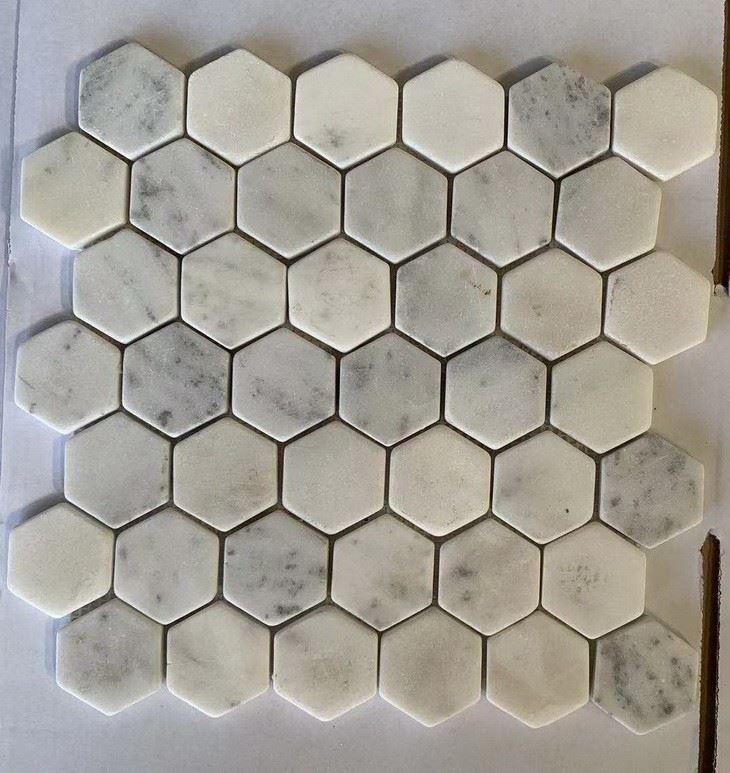 China White Marble Backsplash