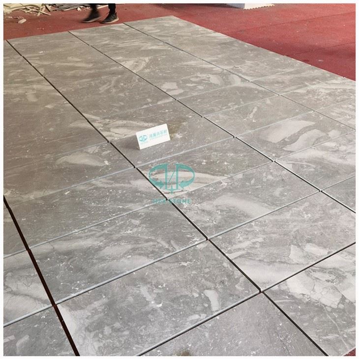 Piastrelle per pavimenti in marmo grigio scuro