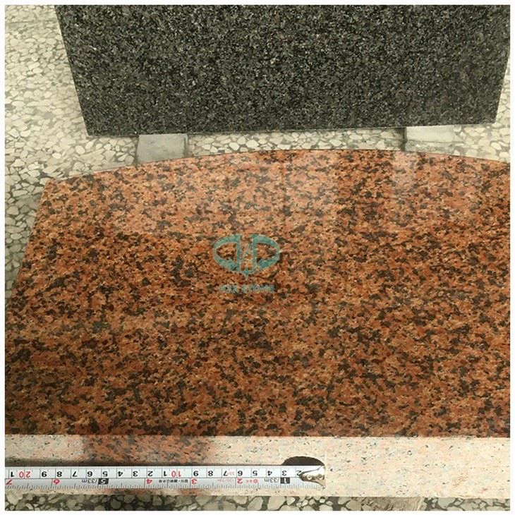 Balmoral Red Granite Headstone Bottom
