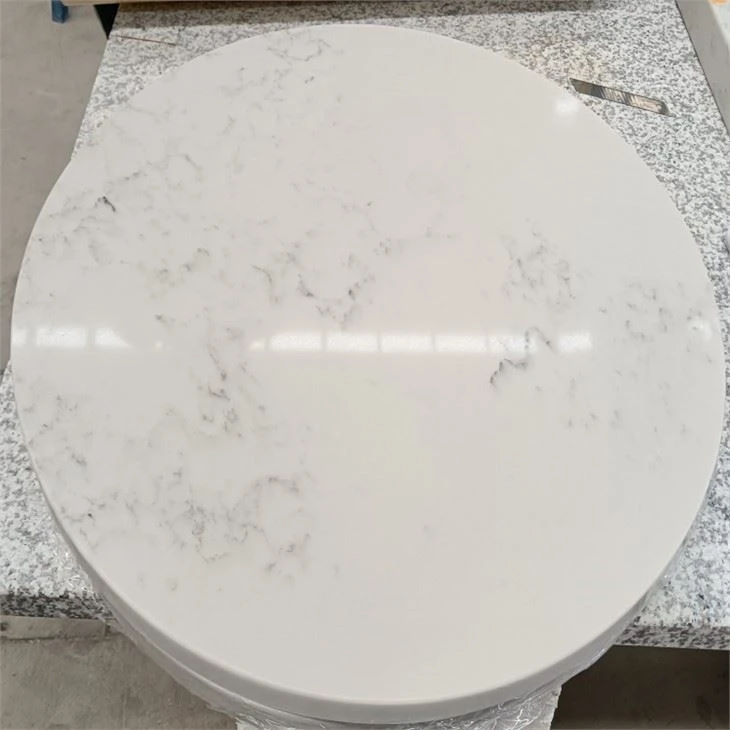 White Quartz Stone Round Table
