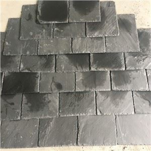 Tegole in ardesia nera