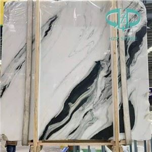 Lastra di marmo bianco extra Panda